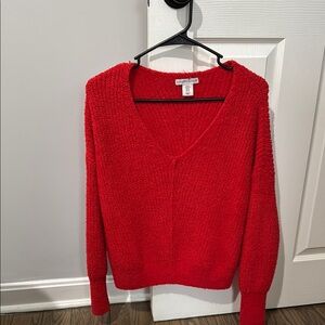 Sincerely Jules Vibrant Red V-Neck Sweater